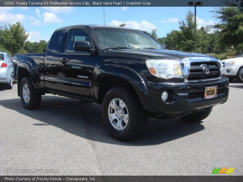 Black Sand Pearl / Graphite Gray 2006 Toyota Tacoma V6 PreRunner Access Cab