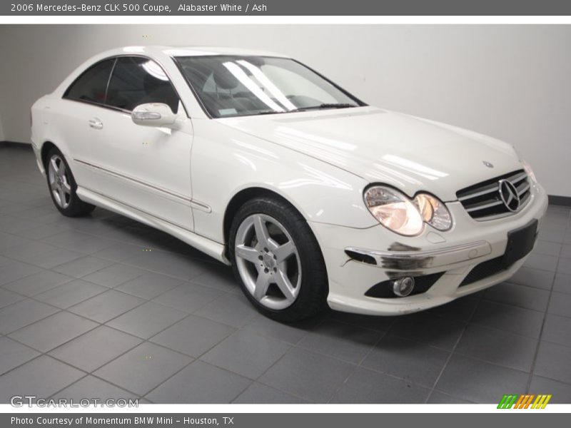 Alabaster White / Ash 2006 Mercedes-Benz CLK 500 Coupe