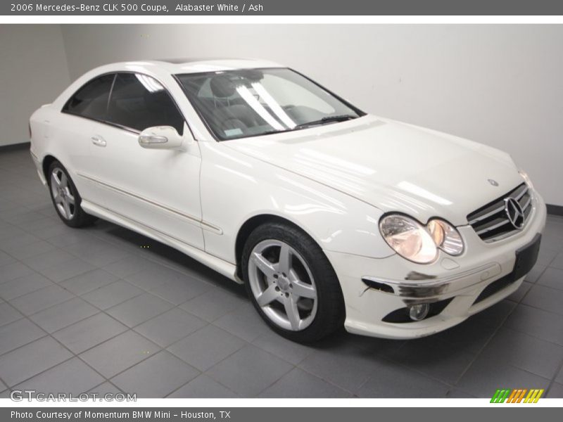 Alabaster White / Ash 2006 Mercedes-Benz CLK 500 Coupe