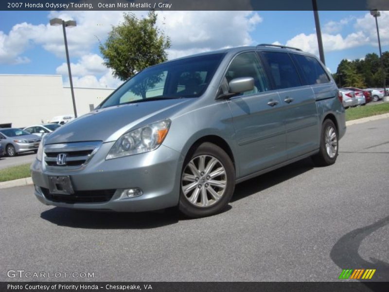 Ocean Mist Metallic / Gray 2007 Honda Odyssey Touring