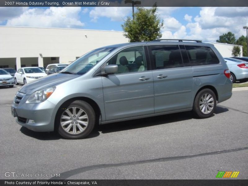 Ocean Mist Metallic / Gray 2007 Honda Odyssey Touring