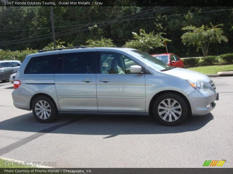 Ocean Mist Metallic / Gray 2007 Honda Odyssey Touring