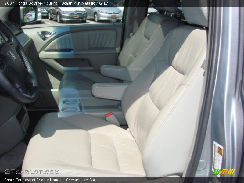 Ocean Mist Metallic / Gray 2007 Honda Odyssey Touring