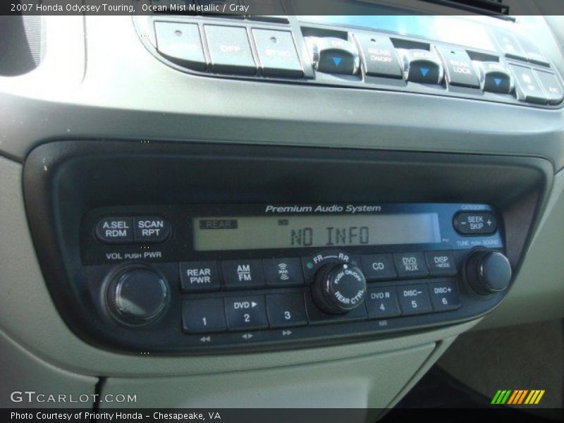 Ocean Mist Metallic / Gray 2007 Honda Odyssey Touring
