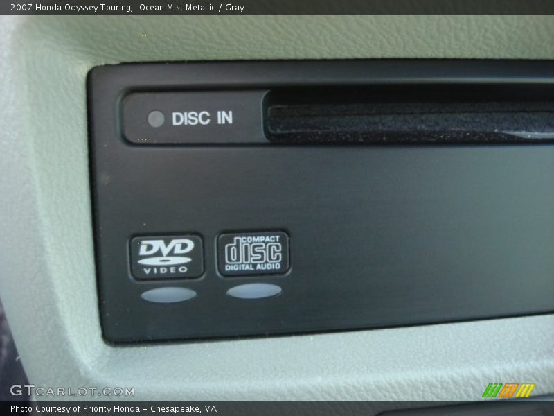 Ocean Mist Metallic / Gray 2007 Honda Odyssey Touring