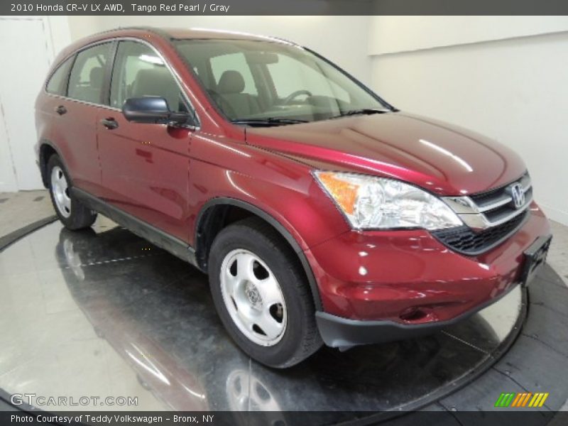Tango Red Pearl / Gray 2010 Honda CR-V LX AWD