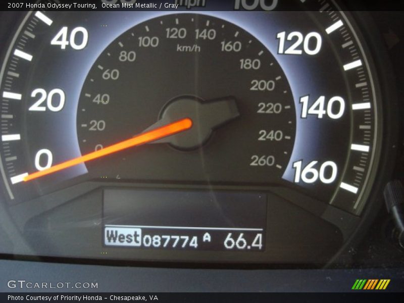 Ocean Mist Metallic / Gray 2007 Honda Odyssey Touring