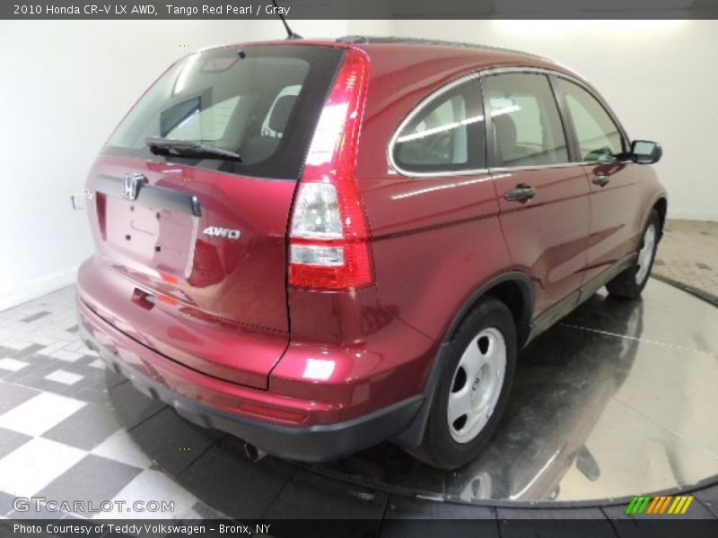 Tango Red Pearl / Gray 2010 Honda CR-V LX AWD