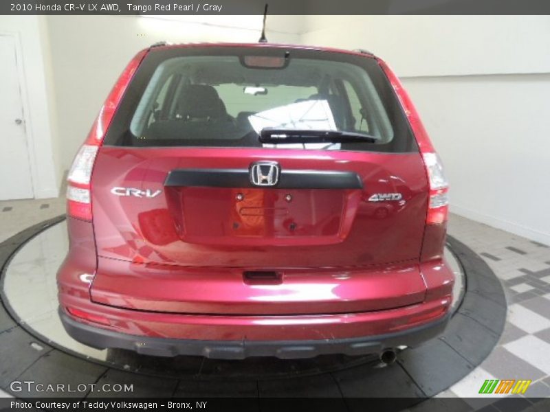 Tango Red Pearl / Gray 2010 Honda CR-V LX AWD