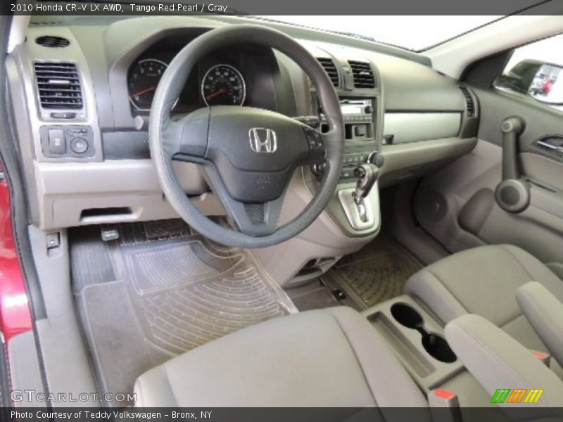 Tango Red Pearl / Gray 2010 Honda CR-V LX AWD