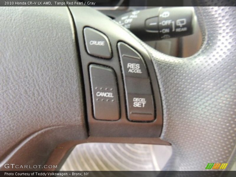 Tango Red Pearl / Gray 2010 Honda CR-V LX AWD