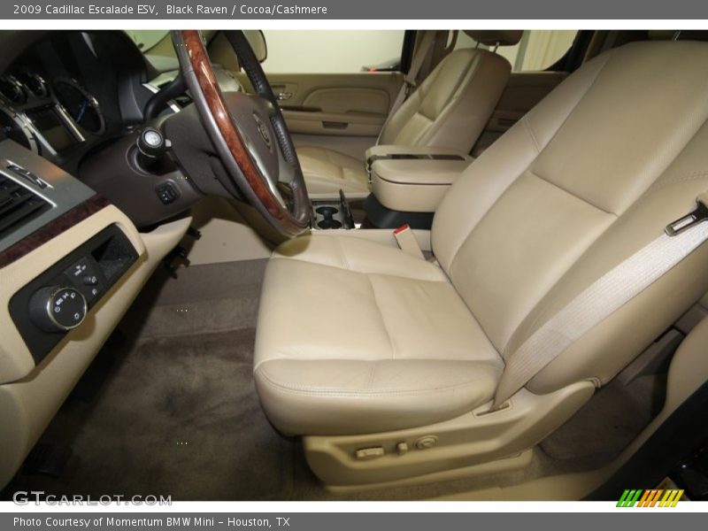 Black Raven / Cocoa/Cashmere 2009 Cadillac Escalade ESV