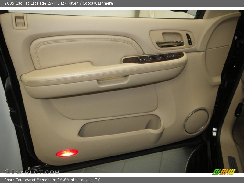 Black Raven / Cocoa/Cashmere 2009 Cadillac Escalade ESV
