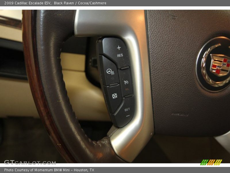 Black Raven / Cocoa/Cashmere 2009 Cadillac Escalade ESV