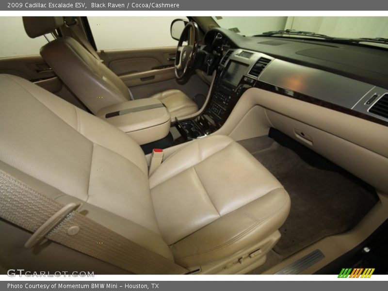 Black Raven / Cocoa/Cashmere 2009 Cadillac Escalade ESV
