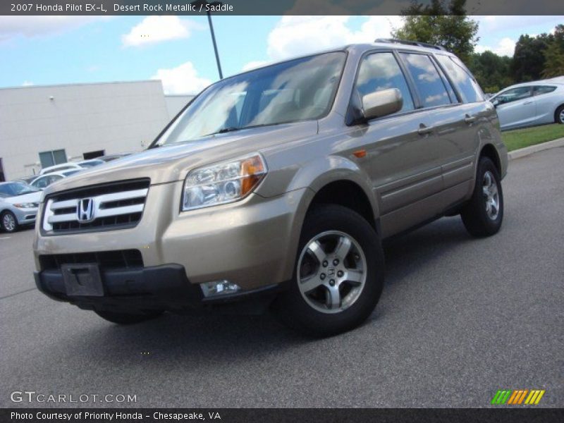 Desert Rock Metallic / Saddle 2007 Honda Pilot EX-L