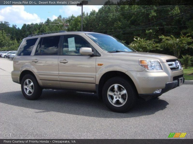 Desert Rock Metallic / Saddle 2007 Honda Pilot EX-L
