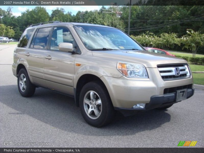 Desert Rock Metallic / Saddle 2007 Honda Pilot EX-L
