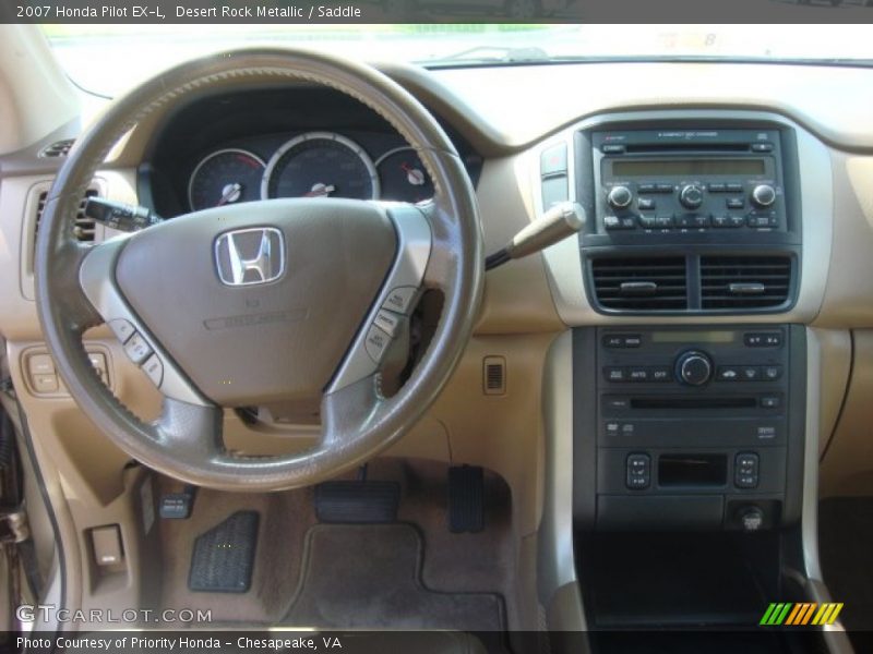 Desert Rock Metallic / Saddle 2007 Honda Pilot EX-L