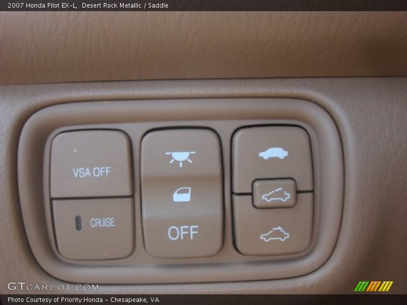 Desert Rock Metallic / Saddle 2007 Honda Pilot EX-L