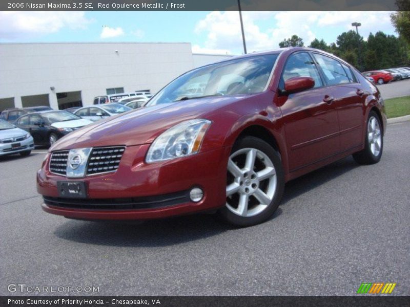 Red Opulence Metallic / Frost 2006 Nissan Maxima 3.5 SE