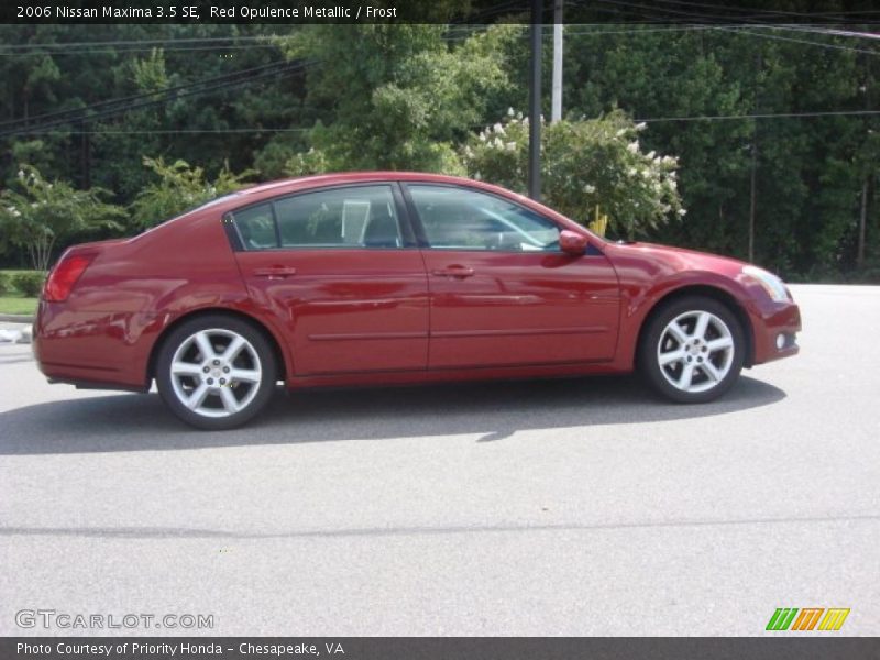 Red Opulence Metallic / Frost 2006 Nissan Maxima 3.5 SE