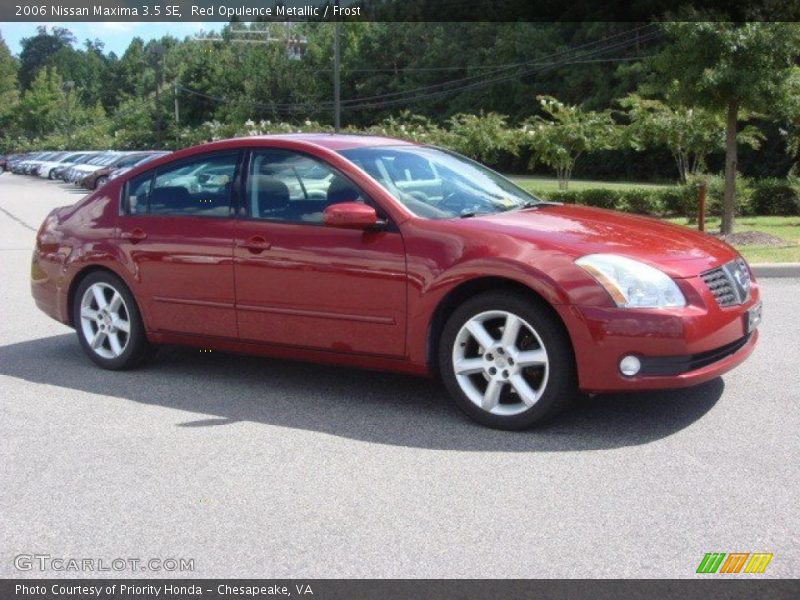Red Opulence Metallic / Frost 2006 Nissan Maxima 3.5 SE