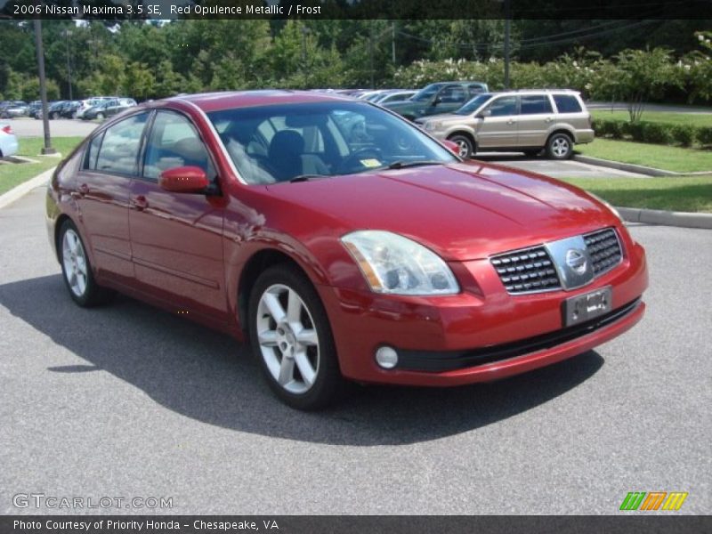 Red Opulence Metallic / Frost 2006 Nissan Maxima 3.5 SE