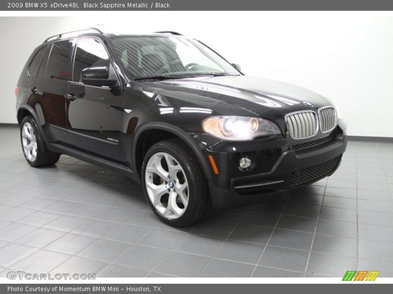 Black Sapphire Metallic / Black 2009 BMW X5 xDrive48i