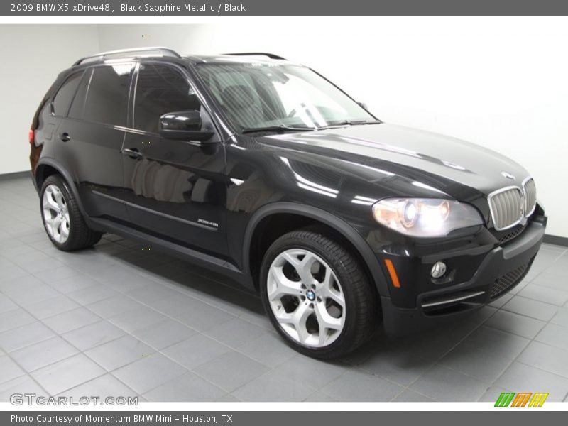 Black Sapphire Metallic / Black 2009 BMW X5 xDrive48i