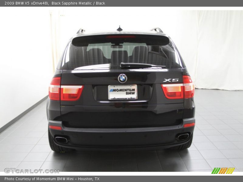 Black Sapphire Metallic / Black 2009 BMW X5 xDrive48i