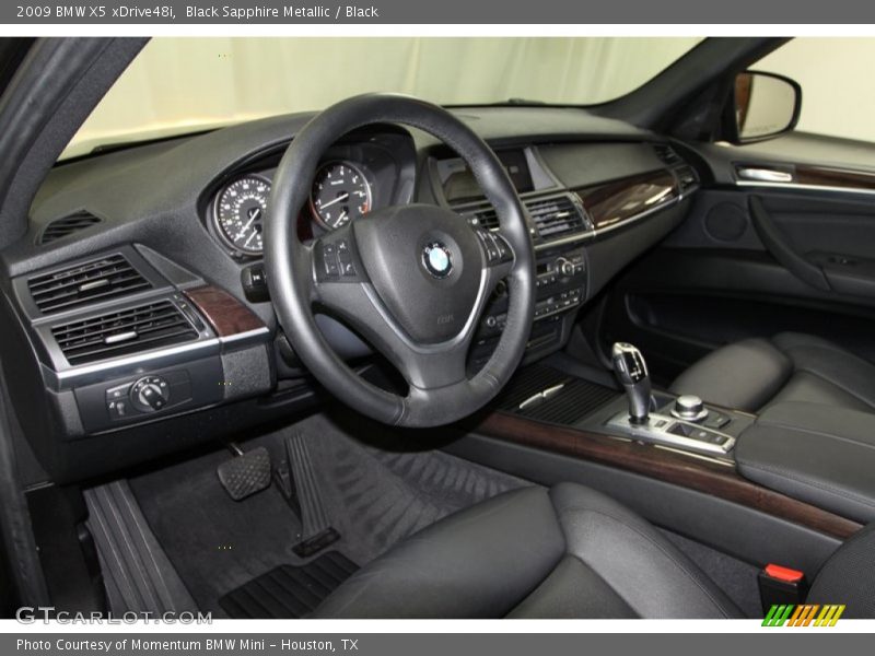 Black Sapphire Metallic / Black 2009 BMW X5 xDrive48i