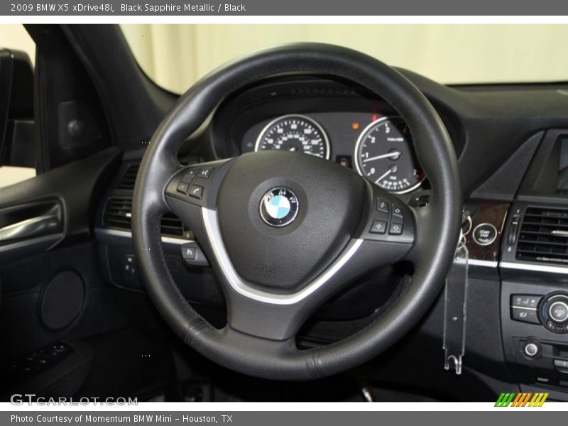 Black Sapphire Metallic / Black 2009 BMW X5 xDrive48i