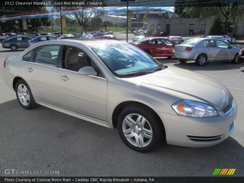Gold Mist Metallic / Neutral 2012 Chevrolet Impala LT