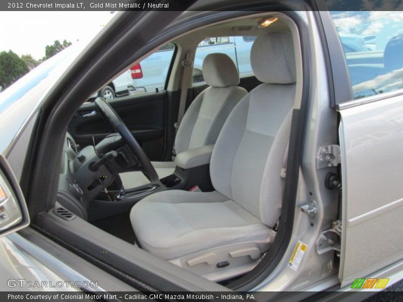 Gold Mist Metallic / Neutral 2012 Chevrolet Impala LT