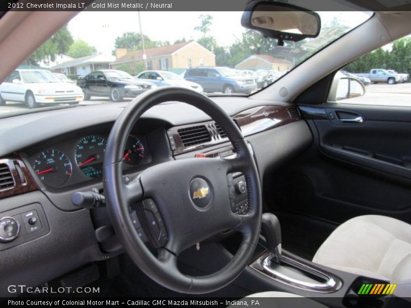 Gold Mist Metallic / Neutral 2012 Chevrolet Impala LT