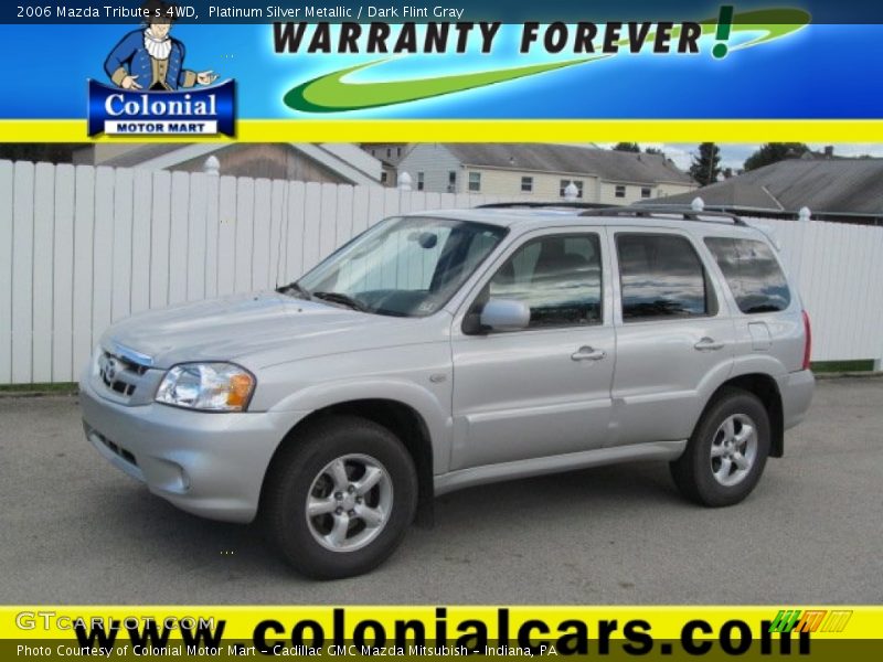 Platinum Silver Metallic / Dark Flint Gray 2006 Mazda Tribute s 4WD