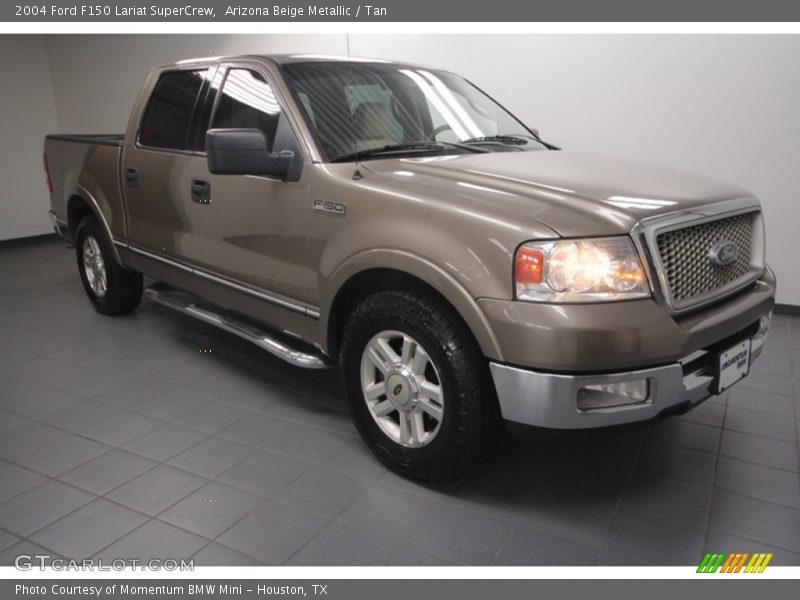 Arizona Beige Metallic / Tan 2004 Ford F150 Lariat SuperCrew