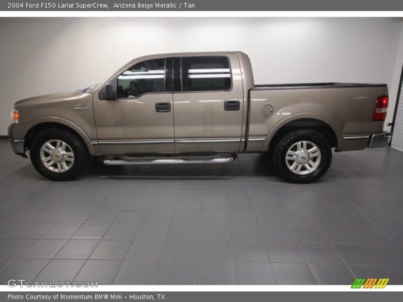 Arizona Beige Metallic / Tan 2004 Ford F150 Lariat SuperCrew