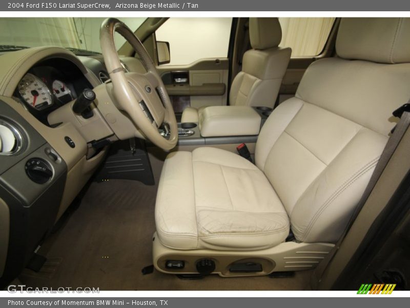 Arizona Beige Metallic / Tan 2004 Ford F150 Lariat SuperCrew