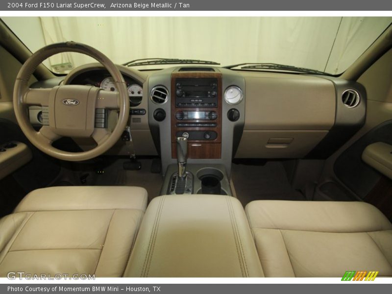 Arizona Beige Metallic / Tan 2004 Ford F150 Lariat SuperCrew