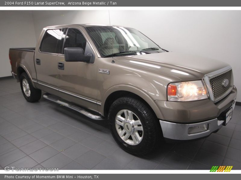 Arizona Beige Metallic / Tan 2004 Ford F150 Lariat SuperCrew