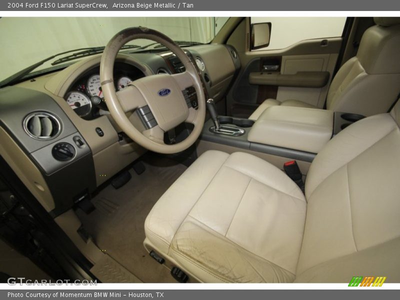 Arizona Beige Metallic / Tan 2004 Ford F150 Lariat SuperCrew