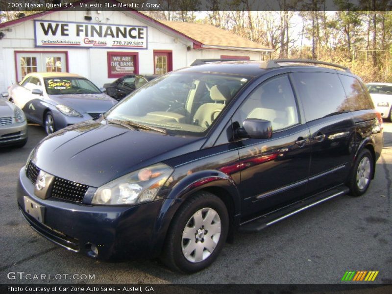 Majestic Blue Metallic / Gray 2005 Nissan Quest 3.5