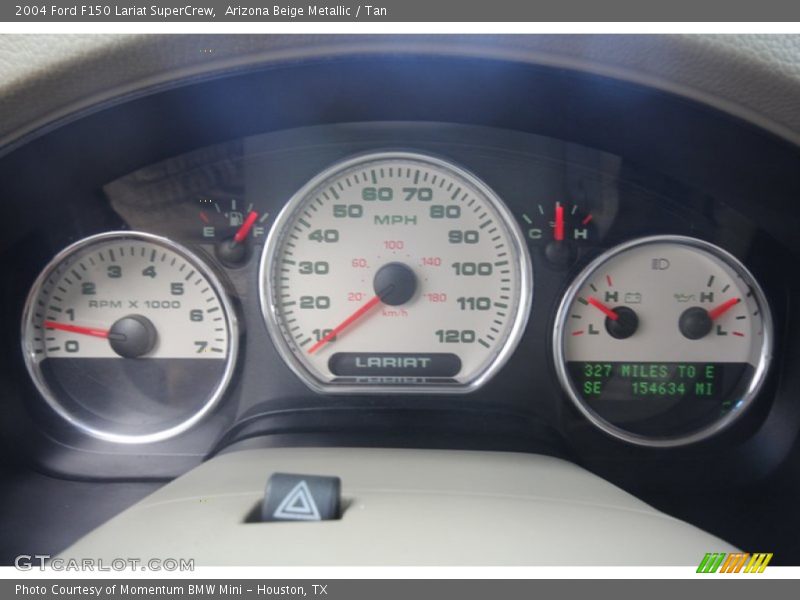 Arizona Beige Metallic / Tan 2004 Ford F150 Lariat SuperCrew