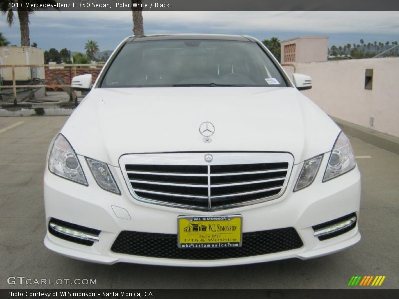 Polar White / Black 2013 Mercedes-Benz E 350 Sedan
