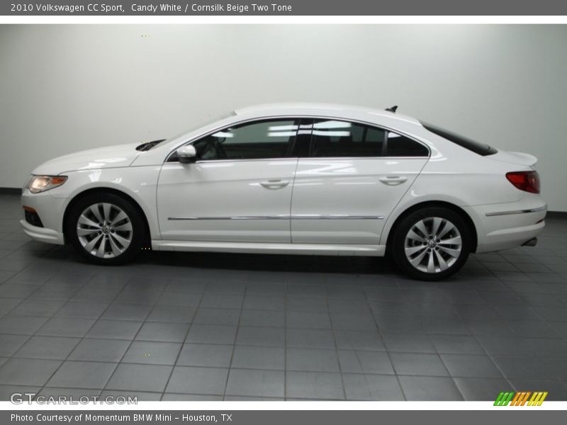 Candy White / Cornsilk Beige Two Tone 2010 Volkswagen CC Sport