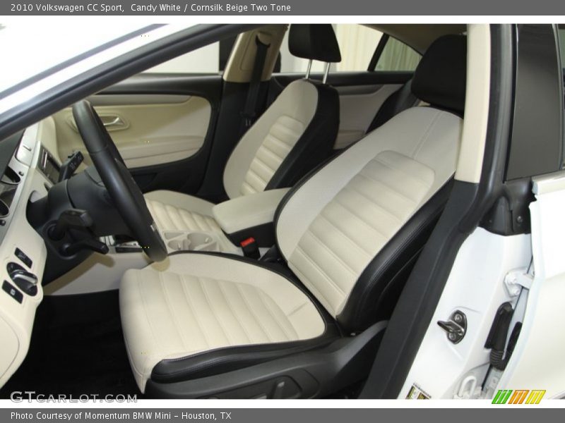 Candy White / Cornsilk Beige Two Tone 2010 Volkswagen CC Sport