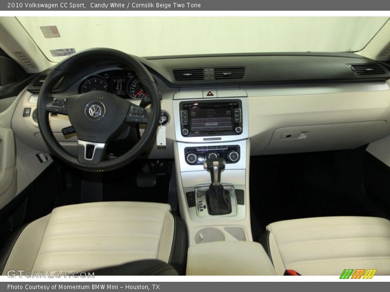 Candy White / Cornsilk Beige Two Tone 2010 Volkswagen CC Sport