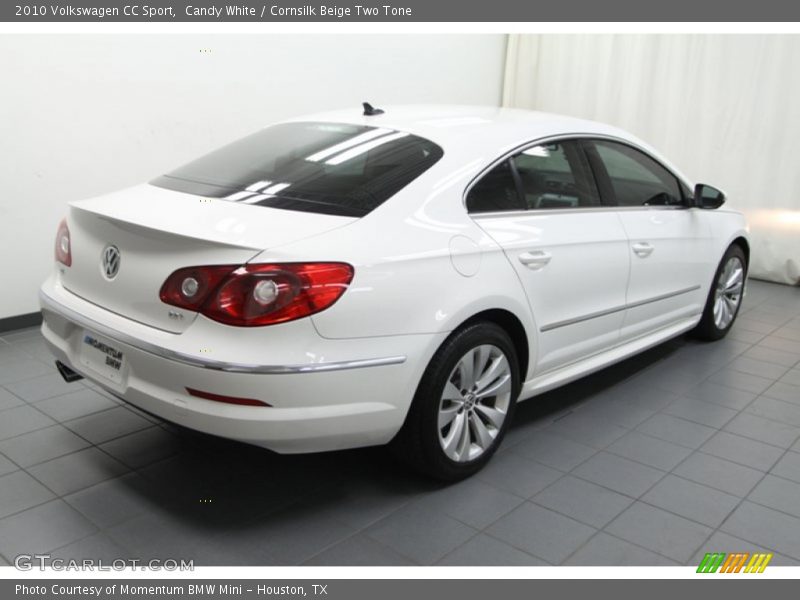 Candy White / Cornsilk Beige Two Tone 2010 Volkswagen CC Sport